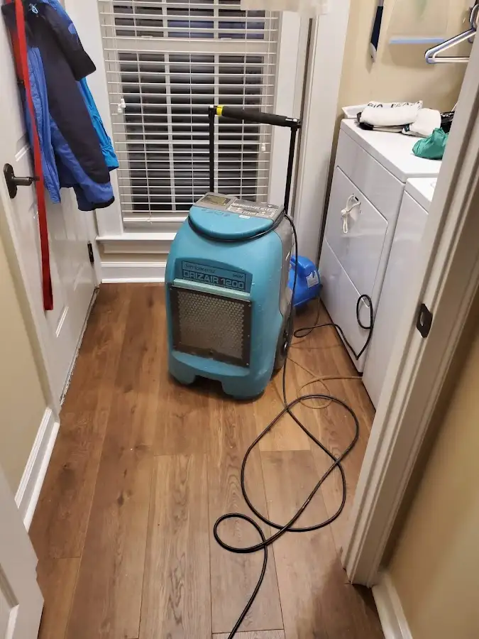 Commercial dehumidifier deployed for Flood Damage Cleanup in Pharr